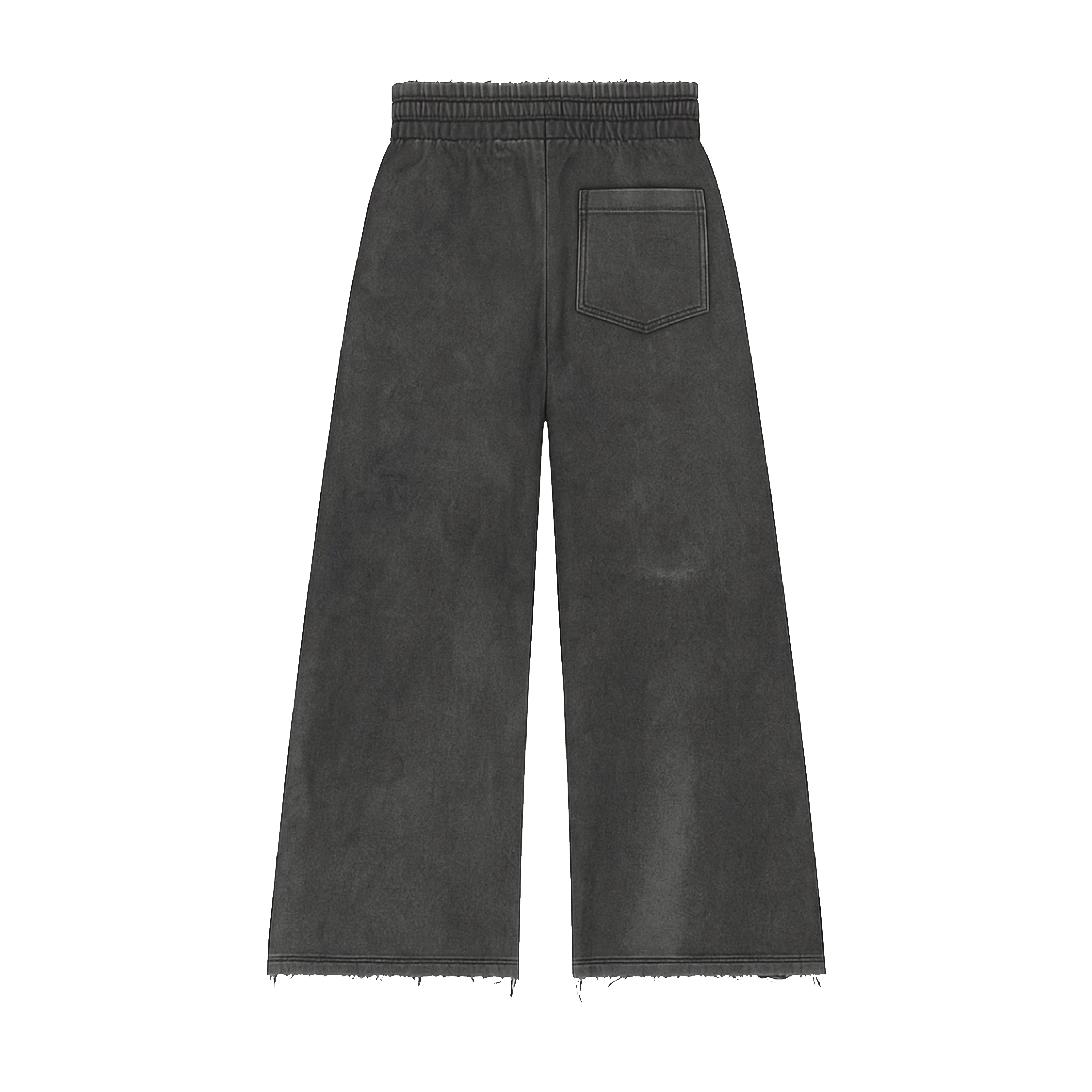 Distressed washed sweatpants
