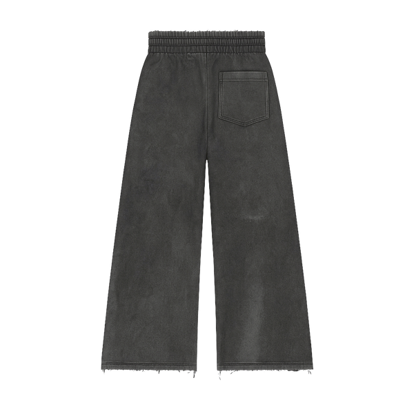 Distressed washed sweatpants